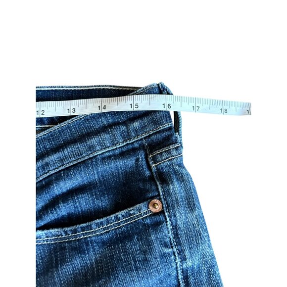 7 For All Mankind Women's Straight Leg Jeans In a Medium Wash - Picture 4 of 8